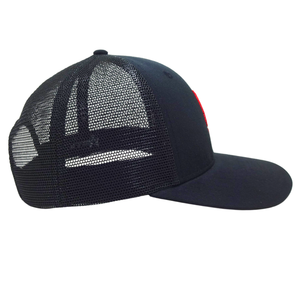 Logo brodé 2D et patch en caoutchouc personnalisé Chapeaux de camionneur structurés à 6 panneaux Casquettes Bandes de couture imprimées Boucle à simple boutonnage OEM - Product Image 4