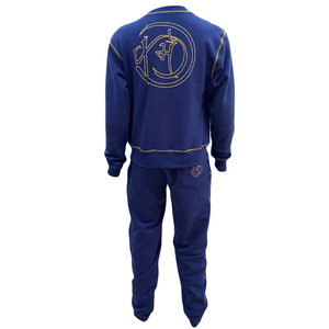 Conjunto de Sudadera con Capucha y Pantalones Deportivos con Estampado Personalizado y Costuras en Contraste, Nuevo Diseño, Traje Deportivo Informal de Algodón, Corte Holgado - Product Image 2