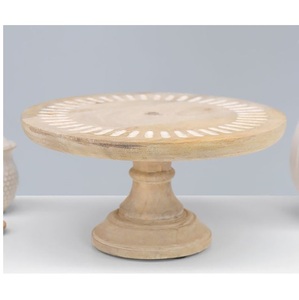 Fantastique trois niveaux à la main mangue en bois gâteau affichage piédestal servant tasse gâteau support pour la maison Restaurants fête utilisation - Product Image 2