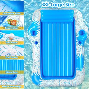 Vente Flash : Transat Gonflable Extra Large pour Adultes, Radeau Flottant pour Bronzage, Lit de Piscine Portable pour Bronzage - Product Image 2