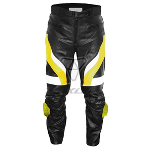 Pantalon de moto en cuir respirant, coupe-vent et anti-UV, durable, personnalisé, pour hommes grandes tailles – Vente en gros - Product Image 1