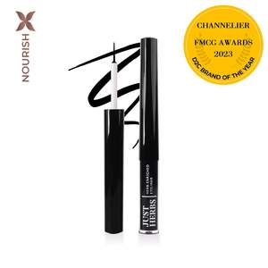 ปากกาอายไลเนอร์แบบน้ำผสมกลิตเตอร์ พร้อมน้ำมันโจโจบาออร์แกนิคและวิตามินอี กันน้ำ - Product Image 1