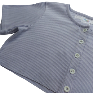 เสื้อครอปแขนสั้นติดกระดุมด้านหน้า สไตล์ Y2K สำหรับผู้หญิง เสื้อครอปสตรีทแวร์ เสื้อยืดผู้หญิง - Product Image 5