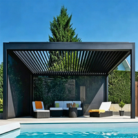 Youya Balcon métallique extérieur moderne de haute qualité Pergola extérieure étanche en aluminium motorisée bioclimatique avec toit rétractable