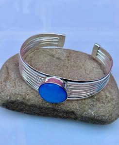 กำไลข้อมือทำมือโอปอลเงินสเตอร์ลิง925กำไลข้อมือสวยสำหรับผู้หญิง - Product Image 4