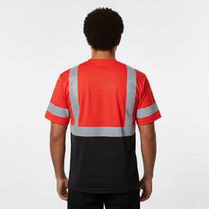 Ruban réfléchissant LED de classe 2 ANSI de qualité supérieure, 100 % polyester, imperméable, haute visibilité, vêtements de travail de sécurité personnalisés - Product Image 3