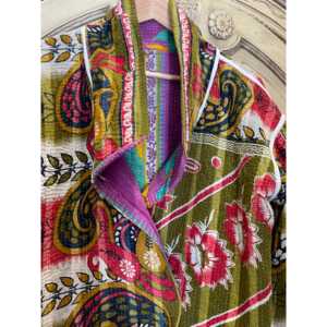 Chaqueta Acolchada Purple Joy Cocoon para Primavera con Relleno de Algodón - Product Image 6