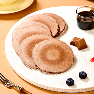 Ingrosso 160g biscotti di Wafer al gusto di cacao croccanti tondi sottili torte dolci maltate per gli spuntini dell'ora del tè alla rinfusa - Product Image 5