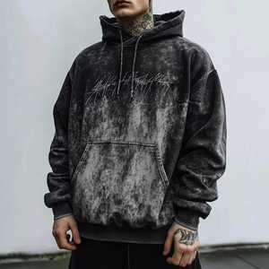 Sudadera con Capucha Extra Grande para Hombre, 100% Algodón, Estilo Urbano, Logotipo Personalizado, Bordado 3D, Alta Calidad, Cómoda - Product Image 5