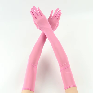 Guantes de Protección Solar de Malla de Poliéster 100% Elásticos y Delgados de 55 cm de Largo hasta la Muñeca para Novia, a la Moda, Marca Personalizada - Product Image 1