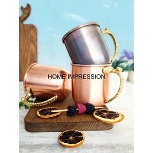 Fantaisie Pur Cuivre Conception Simple Unique Antique Moscou Mule Tasse pour Boissons Froides et Rafraîchissantes Utilisé pour Moscou Mules Tasses À Bière - Product Image 1