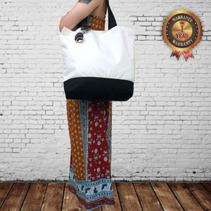 Bolsa de Mano de Lona de Algodón con Logotipo Personalizado de Alta Calidad, Bolsa de Mano Abierta y Portátil para Mujer, Moderna, de Gran Capacidad, Cómoda para Todas las Estaciones - Product Image 4