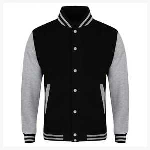Chaqueta Varsity personalizada para hombre Chaquetas de estilo unisex con cuello acanalado para ropa de calle Chaqueta Varsity para venta en línea - Product Image 3