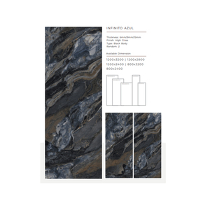 หินชนวนยิงเซรามิกสำหรับวิลล่าเครื่องเคลือบดินเผาเคลือบเงาขนาด1600x3200มม. ทันสมัย - Product Image 2