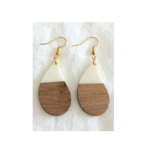Pendientes de Resina de Madera de Aspecto Elegante, Joyería de Moda Hecha a Mano, Mejor Fabricante, Pendientes de Madera de Buena Calidad al por Mayor - Product Image 5