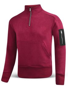 เสื้อฮู้ดซิปครึ่งตัวสำหรับฤดูร้อน พิมพ์ลายได้ตามต้องการ ผ้าฝ้ายผสมโพลีเอสเตอร์ สำหรับกิจกรรมกลางแจ้ง ผู้ใหญ่ ไซส์พลัส กันลม ระบายอากาศได้ดี - Product Image 2