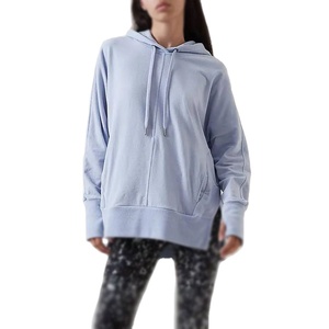 High Quality Custom Running Sportswear With Pockets Lightweight Plain Gym Hoodie For Women's Hoodies & Sweatshirts - Product Image 2