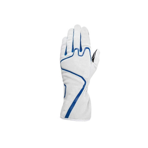 Gants de course blancs et bleus à doigts entiers, respirants et légers pour la conduite et les activités de plein air - Product Image 1