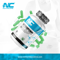 Cápsulas de L-Arginina Nutricore Nitro Pump, Fabricante Líder, para el Rendimiento Muscular y la Resistencia en Adultos, 90 Cápsulas