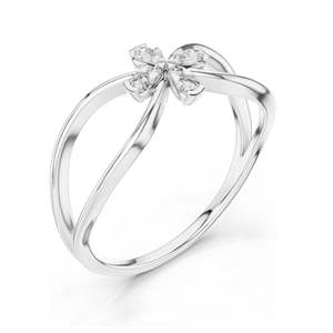 0.104 CT Round Brilliant Lab <b>Diamond</b> <b>Ring</b> for Women VVS-VS EF Clarity, CVD-Grown 18KT, 14KT, 10KT Gold & 925 Silver - Product Image 4