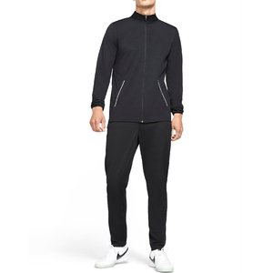 เสื้อแจ็คเก็ตวาฟเฟิลรุ่นเฮฟวีเวตของผู้ชายกางเกงใส่สบายมีปกสีล้วนมีซิปขึ้นสำหรับฤดูใบไม้ผลิฤดูใบไม้ร่วงฤดูหนาว - Product Image 1