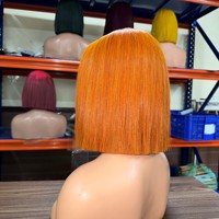 Perruques en cheveux humains Remy vietnamiens bruts, coupe Bob, lisses et soyeux, avec dentelle HD transparente pour Lace Front, densité 180%, pour femmes, douces
