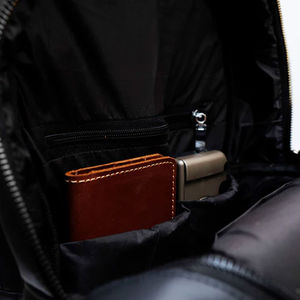 Sac à dos pour ordinateur portable en cuir de haute qualité, prix de gros original, fermeture à glissière, provenance du Pakistan - Product Image 5