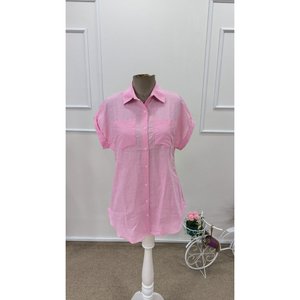 เสื้อเชิ้ตแขนสั้นผู้หญิง 34978 -สีชมพู - Product Image 6
