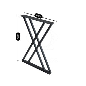 ขาเหล็กรูปตัว x สีดำสำหรับงานหนักฐานเฟอร์นิเจอร์สำหรับงานประดิษฐ์ทำด้วยตัวเอง - Product Image 6