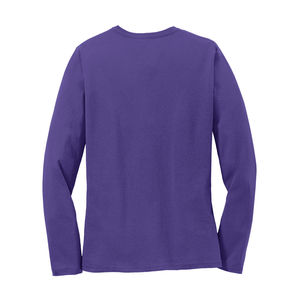 Camisetas de Manga Larga Ajustadas para Mujer, Ecológicas, con Logotipo Personalizado al por Mayor, de Poliéster/Algodón, Antiarrugas y de Secado Rápido - Product Image 6