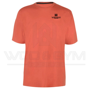 Camiseta de secado rápido personalizada para hombre OEM y ODM diseño de logotipo personalizado camiseta impresa algodón poliéster manga corta camisas lisas - Product Image 5