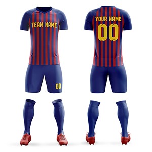 Conjunto de Uniforme de Fútbol Personalizado Más Popular del 2025, Último Diseño, Manga Corta, Transpirable, Estampado, Ligero - Product Image 4