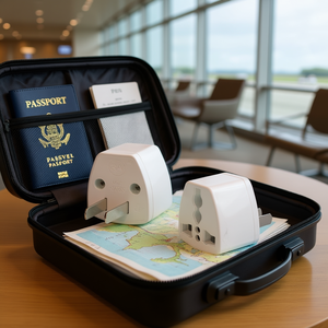 20-Piece US <b>Plug</b> Travel <b>Power</b> Wall <b>Adapter</b> Set - Product Image 3