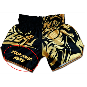 Pantalones cortos de lucha Muay Thai y MMA con estampado personalizado, pantalones cortos de entrenamiento de artes marciales para adultos Unisex, 80% poliéster, 20% Spandex de alta calidad - Product Image 6