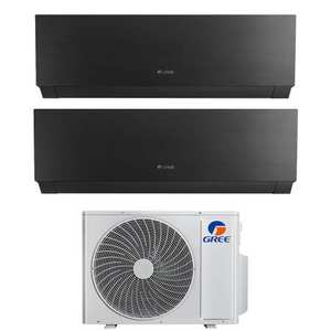 Climatiseur double split Gree Clivia Black 9000+12000 R32 A++ Inverter à fréquence variable électrique GWHD(14)NK6OOO - Product Image 1