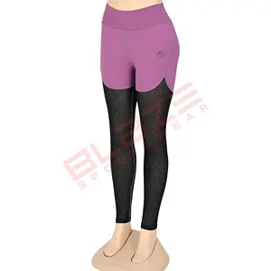 Sports leggings with mesh panels for workouts and fitness wear. These leggings are lightweight, breathable and sports activities