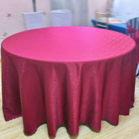 Nappe en polyester jacquard en gros pour la décoration de tables à la maison, à l'hôtel, pour les réunions et les mariages