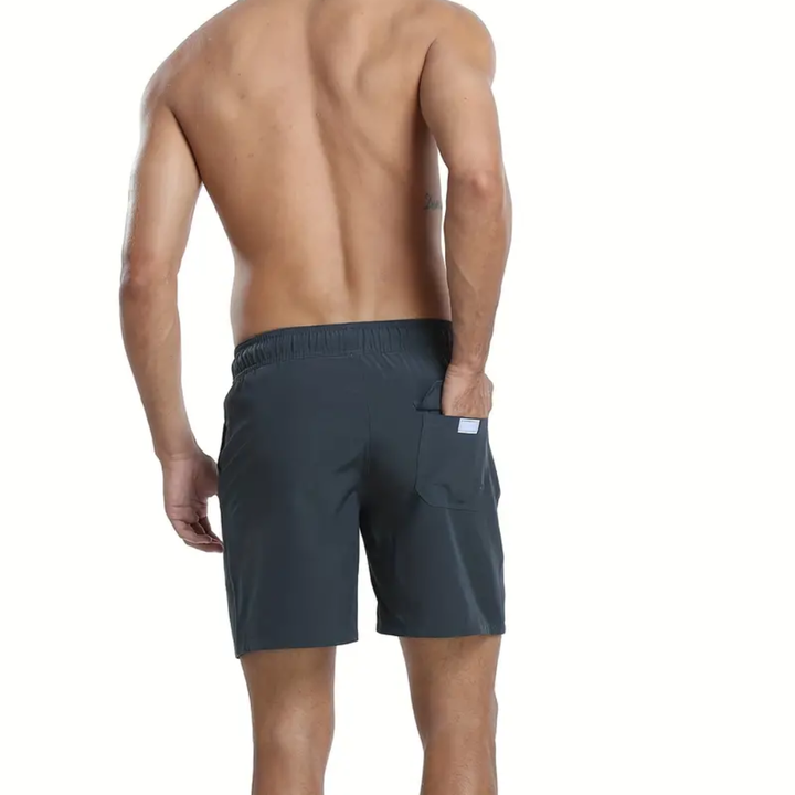 2023 Men's Athletic Unisex Casual Summer Running Shorts New Style Solid Pattern Jogging Uniform Elastic Waist Wholesale Stock
