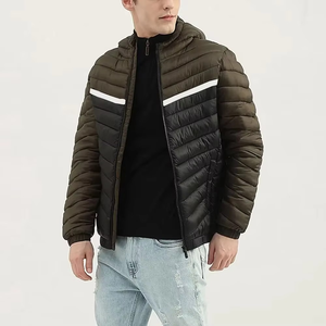Factory Manufacturing <b>Men's</b> Customizable Casual Winter Canvas Puffer Jacket For <b>Men</b> - Product Image 2