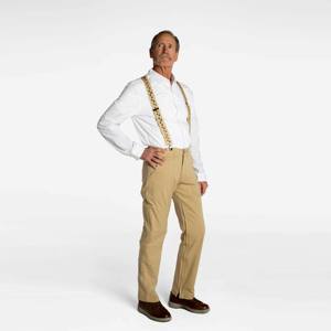 กางเกงยีนส์ผู้ชายวินเทจขาตรง-ผ้าเดนิมที่นุ่มสบายใส่ได้พอดีแบบคลาสสิกเหมาะสำหรับใส่ทำงาน - Product Image 3