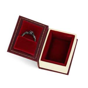 Jeulia Gothic Vintage Red Flip-Top Book-Shaped <b>Ring</b> <b>Box</b> - Product Image 3