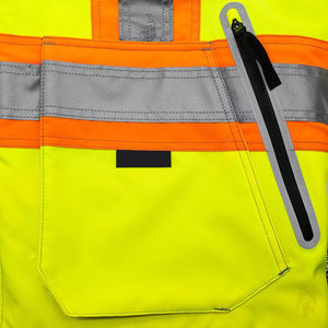 Custom Hi Vis Reflective Zip-Up Sudadera con capucha Cómoda chaqueta de seguridad de manga larga para los hombres Trabajo Seguridad Ropa DE TRABAJO - Product Image 4