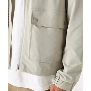 Veste bouffante à capuche sur pied enduite de laine/polyester pour hommes, chasse, fermeture à glissière vintage, motif uni, teint à l'avant, approvisionnement ODM - Product Image 5