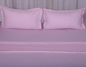 Venta al por mayor de algodón de Grado Superior satén rayas de colores sólidos Venta caliente plana ajustada colcha sábana para Hotel hogar sala de estar Decoración - Product Image 2