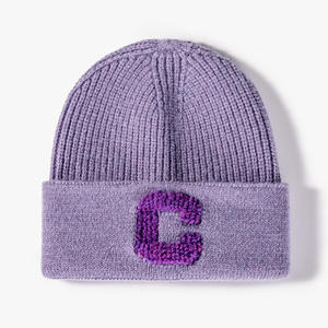 2025 Logo personnalisé brodé bonnet chapeau haute qualité acrylique tricoté Ski casquette chaud multicolore serviette femmes hommes dessin animé motif - Product Image 6