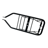 Porte-bagages arrière plat en acier inoxydable, couleur noir argent, accessoire de moto, fabrication OEM, soudé à la main, qualité supérieure ISO