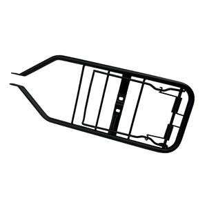 Porte-bagages arrière plat en acier inoxydable, couleur noir argent, accessoire de moto, fabrication OEM, soudé à la main, qualité supérieure ISO - Product Image 3