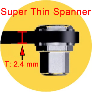 Clé métrique en acier super mince bricolage de qualité industrielle avec porte-clés fournisseur de Taiwan ODM OEM - Product Image 3
