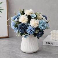 AYOYO Boules de fleurs artificielles en soie, chrysanthèmes et roses, fabriquées à la main, écologiques, pour la décoration de mariage, utilisation intérieure et extérieure