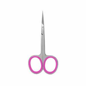 Ciseaux à cuticules pointus de flèche de Style russe anneaux roses pointus incurvés ciseaux à utricule à pointe fine aiguisés à la main pour Salons 3.5" - Product Image 6